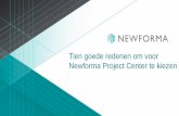 10 goede redenen om voor Newforma Project Center te kiezen