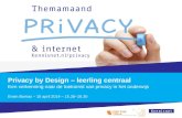 Slides van webinar Privacy by Design: leerling centraal