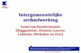 Intergemeentelijke archiefwerking Land van Dendermonde - Middagdebat Archieven in Zuid-West-Vlaanderen