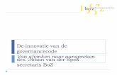 Johan van der spek - Innovatie van de governance code