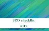 SEO checklist 2015