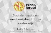 Sociale media en Mediawijsheid in het Onderwijs - Drenthe College