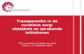 1509117 | Zorg | Transparantie in de curatieve zorg: obstakels en sprekende initiatieven | Presentatie NFU-consortium