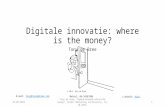 Digitale innovatie: where is the money? (Tony de Bree)