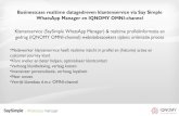 Businesscase realtime datagedreven klantenservice via saySimple whats app manager en IQNOMY omni channel platform