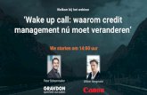 Webinar 'wake up call: waarom credit management nú moet veranderen'