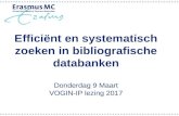 Efficiënt en systematisch zoeken in bibliografische databases