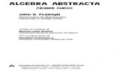 Algebra abstracta, primer curso   john b. fralei¦ügh