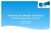 Presentatie Hilversum Media Campus @ Fontys Studiedag
