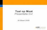 Presentatie Taal Op Maat Bovy 26 Maart 2008