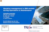 Mutation management in BIM models during O&M: presentation - Niels van de Ven