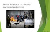 Directe en indirecte oorzaken van gewelddadig extremisme