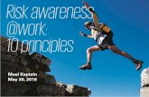 Risk awareness at work: 10 principles