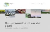 Gastcollege Radboud Universiteit duurzame stad 9 3-2016