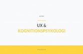 UX & Kognitionspsykologi - UX Open 2016