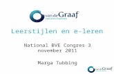 Workshop Leerstijlen en e-leren - Van de Graaf - BVE Congres 3 nov 2011