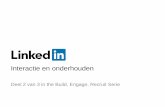 LinkedIn webcast series - Sessie 2 - Interactie en onderhouden