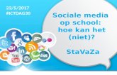 Sociale media op school: hoe kan het (niet)? - StaVaZa