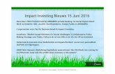 Impact Investing Nieuws-15-juni-2016