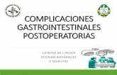 COMPLICACIONES GASTROINTESTINALES POSTOPERATORIAS