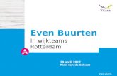 Workshop 1.7: Vilans 'Even Buurten Rotterdam - Toeval bestaat niet: succesvol samenwerken in de wijk’