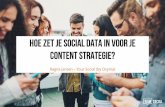 Social data voor je content strategie