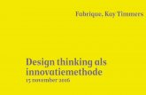 Health-Design thinking als innovatiemethode (E-health convention presentatie door Kay Timmers)