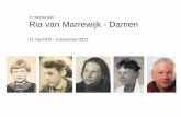 Collage foto's uit het leven van Ria van Marrewijk-Damen  1935-2017