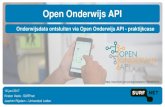 Onderwijsdata ontsluiten via Open Onderwijs API-praktijkcase - HO-link 2017