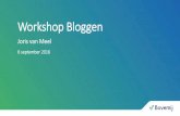 Workshop bloggen voor het Bovemij-intranet