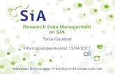 Research datamanagement - Informatiebijeenkomst 13april2017