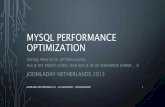 MySQL Performance Optimization #JDNL13