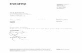 Brief Deloitte Accountants BV d.d. 12 januari 2009 met het · PDF fileOp alle contractuele relaties van Deloitte zijn de algemene voorwaarden van Deloitte, welke zijn gedeponeerd bij