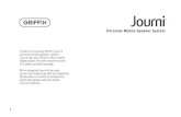 Journi QS page 1 - Griffin Technology · PDF fileaanpassing swiel op de achterkant van de Journi. Nadat u de diepte voor uw iPod hebt ingesteld, hoeft u deze niet meer opnieuw aan