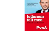 Iedereen - pvda.nl · PDF filemet het buitenland. ... kelijk wonen, goede bereikbaarheid ... 1.2 De Rode Draad: iedereen telt mee Wij weten dat het moet en wij weten dat het kan