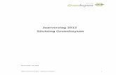 Jaarverslag 2012 Stichting Groenhuysen het lenteakkoord van het voorjaar 2012 is besloten om de zorgzwaartepakketten ... 4.1 Personeelsbeleid ... voor Wonen & Zorg kunnen gebruikmaken