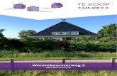 TE KOOP -   · PDF fileLandelijk wonen in een mooi gerenoveerde sfeervolle Friese stelpboerderij op een prachtig ingericht “boeren” erf van maarliefst 6.865m2,