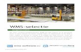 WMS selectie - Advies, WMS, warehousing, KPI  · PDF fileJeroen van den Berg Consulting, 2005
