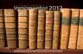 1 titel Vormingsaanbod 2012 - Heemkunde Vlaanderen … · Informatiebeheer in musea p. 31 Toepassen en gebruik van registratieprogramma ADLiB ... en verder ook praktische tips en