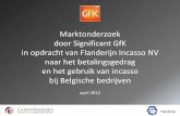 Marktonderzoek door Significant GfK in opdracht van ... · PDF fileMarktonderzoek door Significant GfK ... • Flanderijn is een Nederlandse incasso- en ... wat zijn de voornaamste