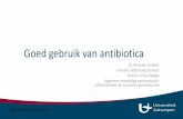 Goed gebruik van antibiotica - karva.be · PDF fileGoed gebruik van antibiotica Dr. Annelies Colliers Huisarts-doctoraatsstudent Prof.dr. Erika Vlieghe Algemene inwendige geneeskunde,