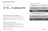 TX-NR609 NlSv 110129 - nl.onkyo. · PDF fileNederland Svenska AV Receiver TX-NR609 Gebruiksaanwijzing Wij danken u voor de aanschaf van deze Onkyo AV-receiver. Lees deze gebruiksaanwijzing