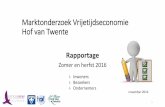 Marktonderzoek Vrijetijdseconomie Hof van Twente · PDF fileMarktonderzoek Vrijetijdseconomie Hof van Twente ... De rapportage zal bestaan uit een weergave van alle vragen die ...