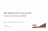 De Balanced Scorecard - JMS Advies - · PDF fileadvies & implementatie Waarom een Balanced Scorecard? JMS 10/11/2010 De Balanced Scorecard –MER 3 Er is voldoende management informatie