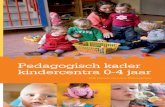 Pedagogisch kader kindercentra 0-4 jaar - · PDF filePedagogisch kader kindercentra 0-4 jaar Pedagogisch medewerkers op kinderdagverblijven en peuterspeelzalen hebben een belangrijke