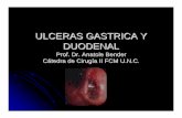 ULCERAS GASTRICA Y DUODENALblogs.eco.unc.edu.ar/cirugia/files/2011/08/Úlcera-Gástrica-y... · corticoides, el factor ulcer ógeno es la ... La úlcera duodenal es rara antes de