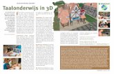 Les in een virTueeL TaaLDorp Taalonderwijs in 3D · PDF fileleerlingen van Daphne staan nog bij de ... keld en getest op het noord-Hollandse petrus canisius ... ners. als je het werken