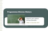 Programma Slimme Meters - vreg.be · PDF fileSlimgemeten.be Programma Slimme Meters Stand van zaken Infrax/Eandis VREG, 15 december 2016