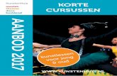 2016-11; Korte cursussen - kunstenhuis.nl group J. Bosschers Wo 17:00-18:00 4 79 15-03-2017 Exotisch Carnaval T. Oomen Di 20:15-21:30 8 65 10-01-2017 MiniBigband in progress (kinderen)