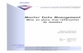 Master Data Management - Smals Research · PDF fileL’enjeu du Master Data Management (MDM) est de faciliter la gestion des données de référence transversalement à différentes